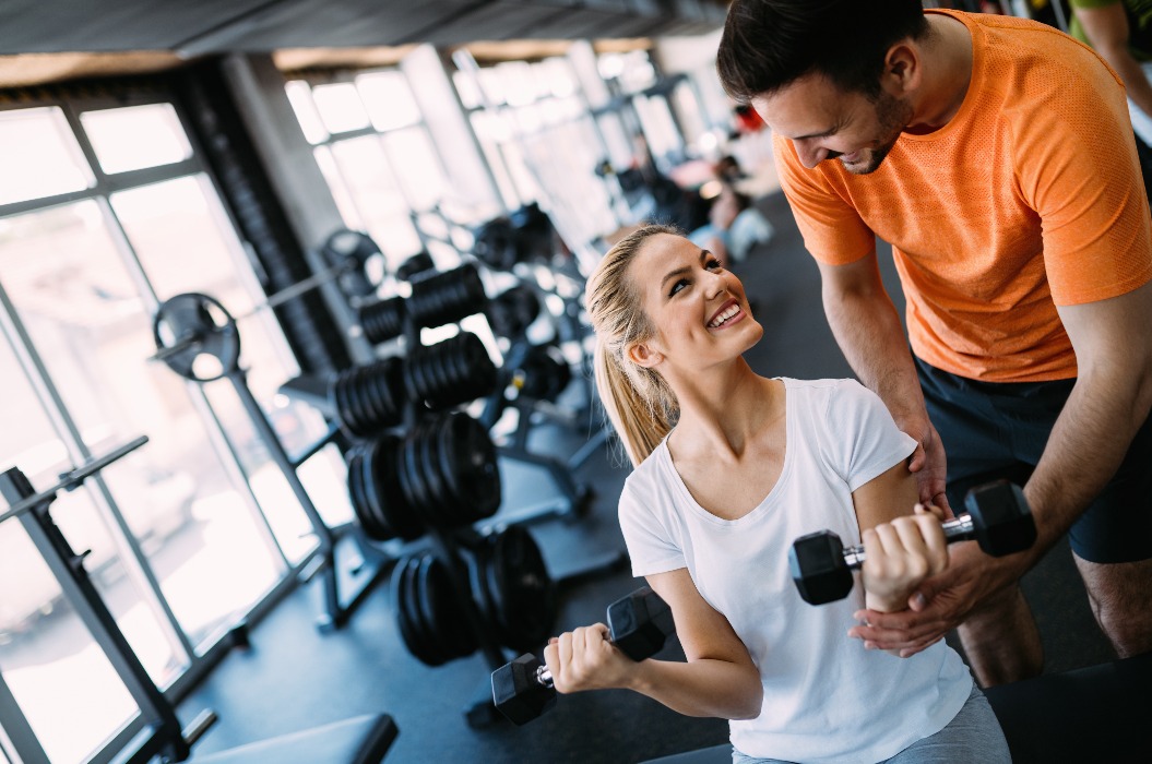 Training im Fitnessstudio